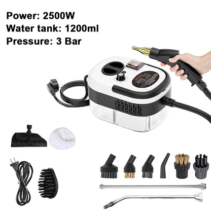 Myjka parowa wysokociśnieniowa 2500W – ręczna, wysokotemperaturowa
