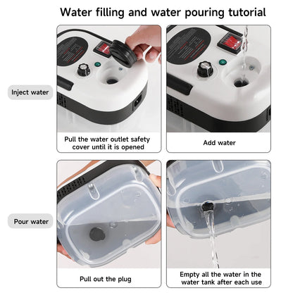 Myjka parowa wysokociśnieniowa 2500W – ręczna, wysokotemperaturowa