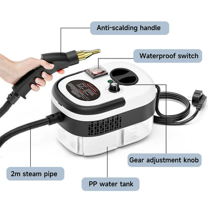 Myjka parowa wysokociśnieniowa 2500W – ręczna, wysokotemperaturowa