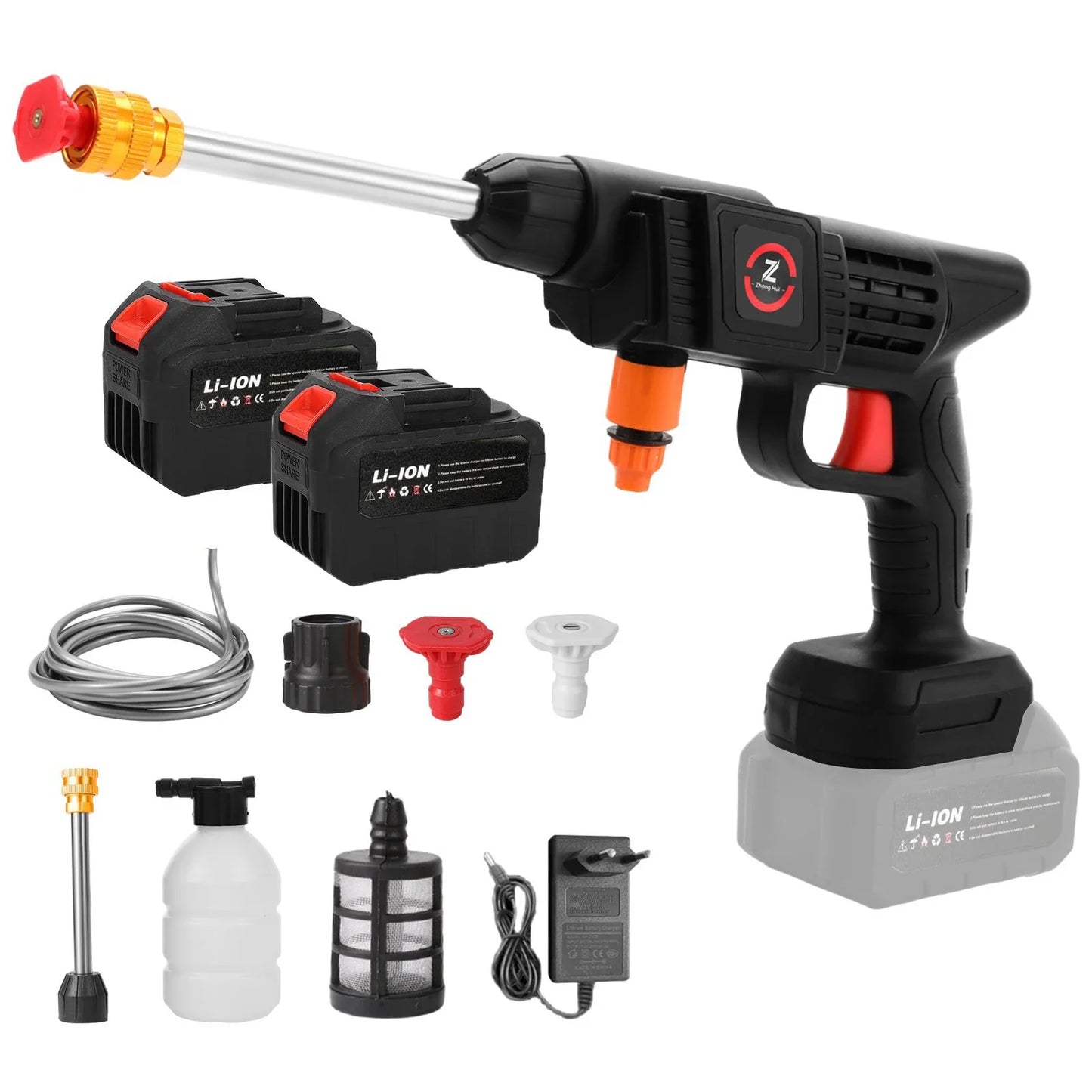 Bezprzewodowa myjka ciśnieniowa 50 Bar – 200W