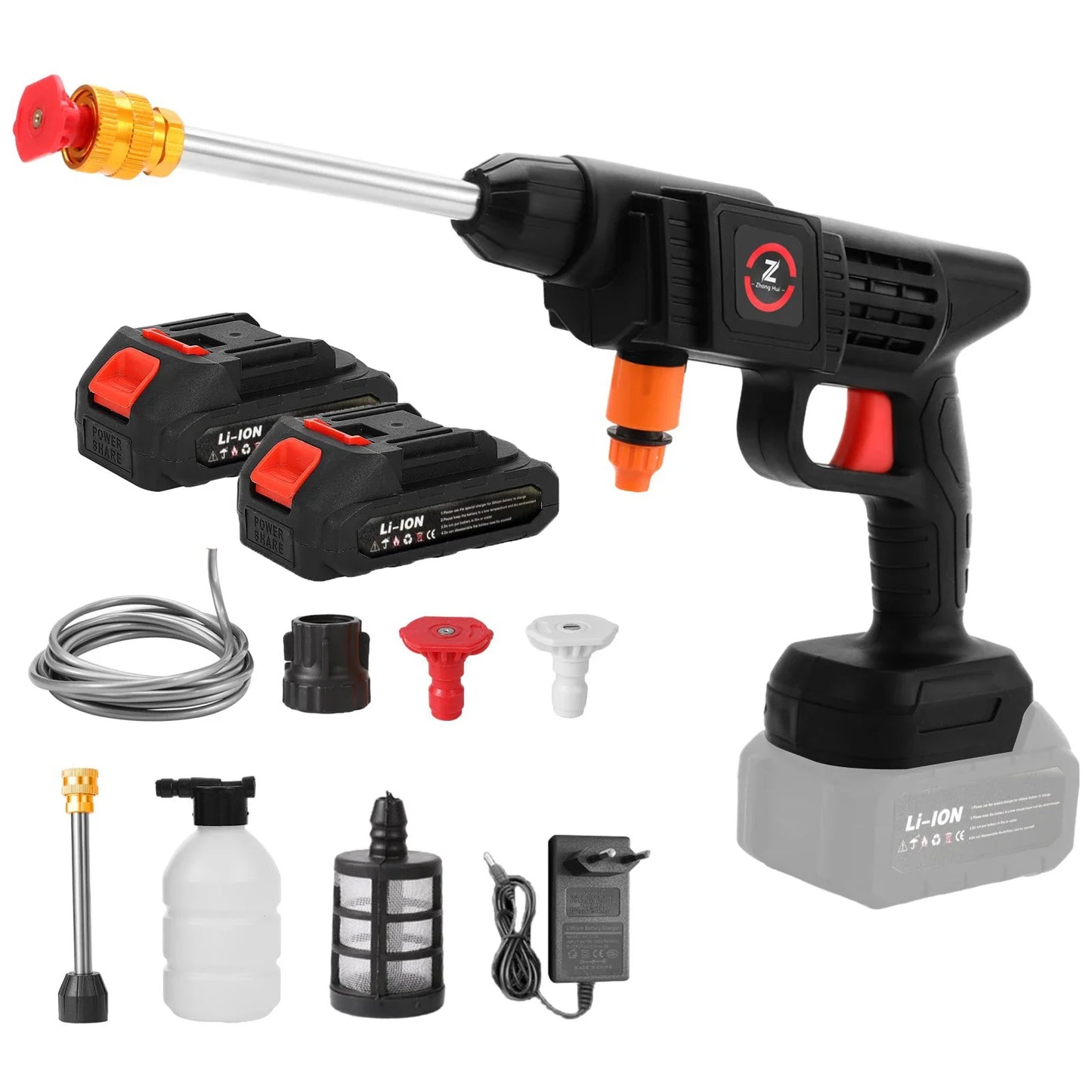 Bezprzewodowa myjka ciśnieniowa 50 Bar – 200W