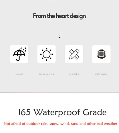 Nowoczesna lampa ścienna LED zewnętrzna IP65 – wodoodporna 💡