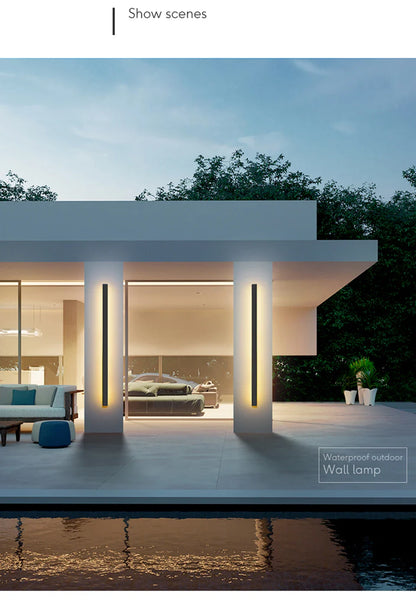 Nowoczesna lampa ścienna LED zewnętrzna IP65 – wodoodporna 💡