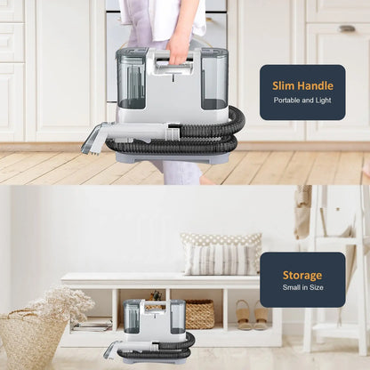 Odkurzacz piorący do tapicerki 9kPa – spryskiwanie i odsysanie 🧼