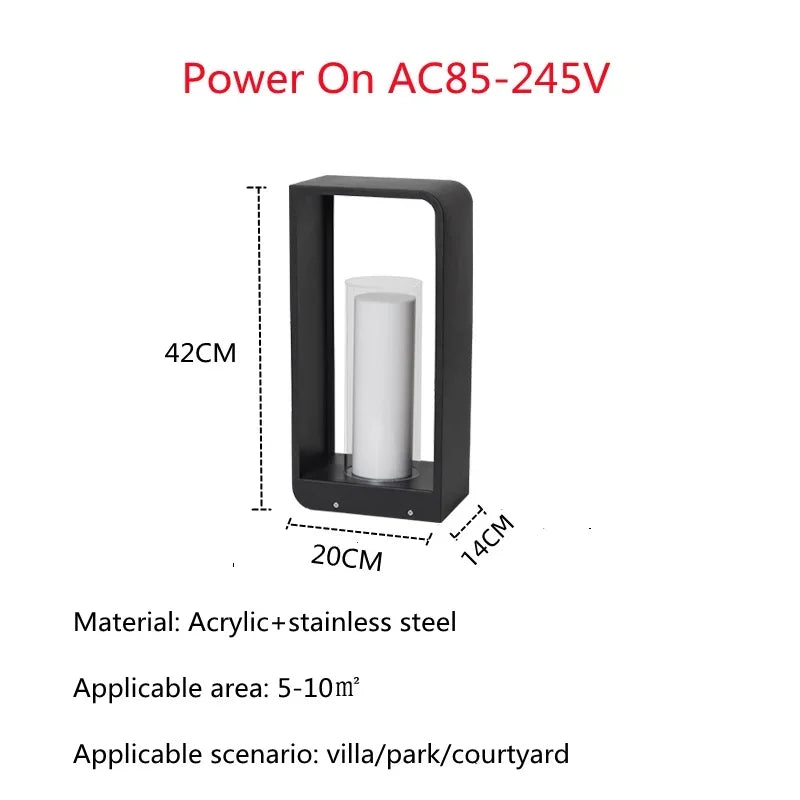 Solarny kinkiet ogrodowy LED – wodoodporna lampa na ogrodzenie