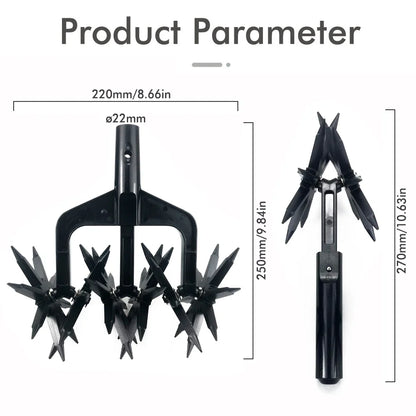 Ręczny spulchniacz gleby – obrotowy kultywator ogrodowy