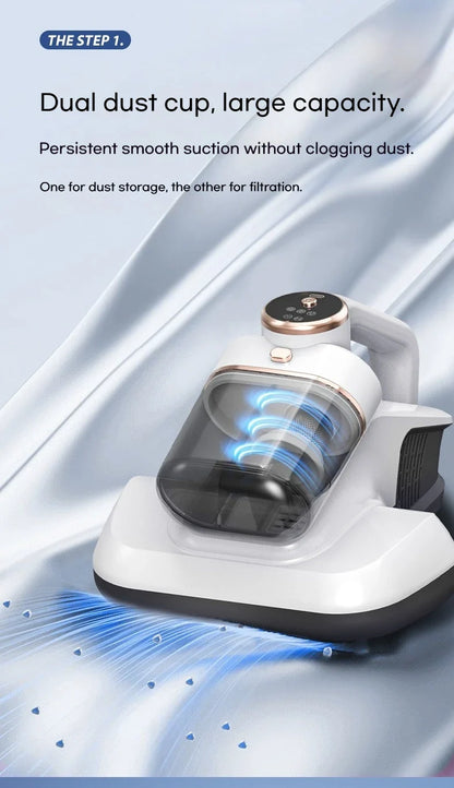 Odkurzacz do roztoczy 10000Pa – UV, podwójny zbiornik, 3 tryby