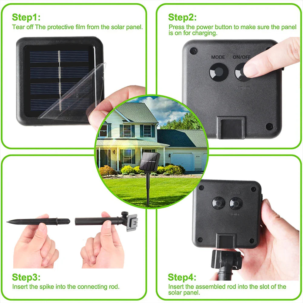 Solarne lampki ogrodowe LED – girlanda kule 🌞✨