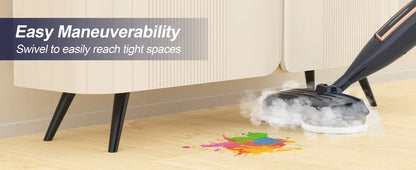 Mop parowy 10w1 1300W – obrotowa nakładka do podłóg