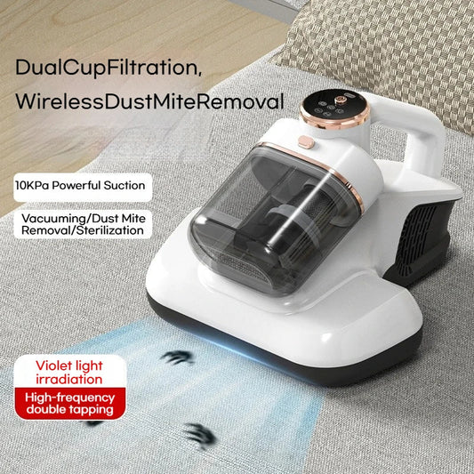 Odkurzacz do roztoczy 10000Pa – UV, podwójny zbiornik, 3 tryby