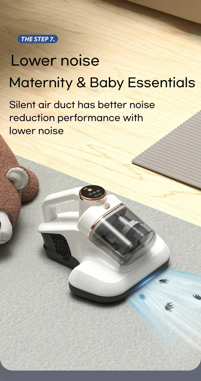 Odkurzacz do roztoczy 10000Pa – UV, podwójny zbiornik, 3 tryby