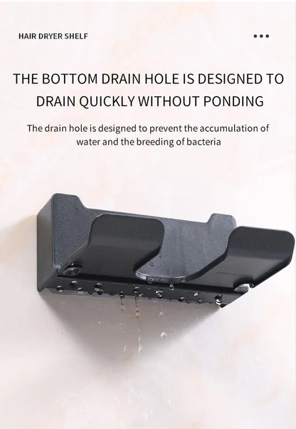 Uchwyt na suszarkę do włosów – ścienny, bez wiercenia (ABS)