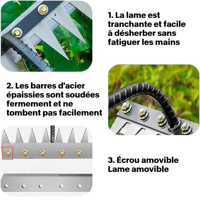 Metalowe grabki ogrodowe 5/6/7/8 zębów – stal węglowa 🌿