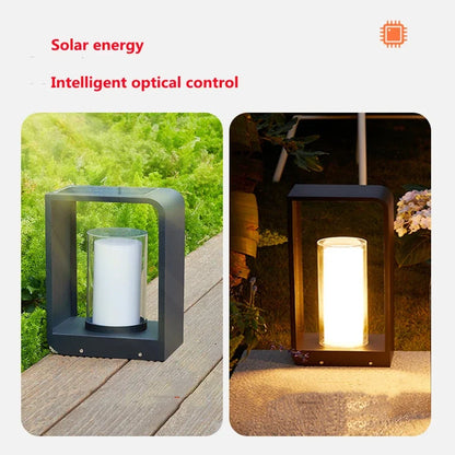 Solarny kinkiet ogrodowy LED – wodoodporna lampa na ogrodzenie