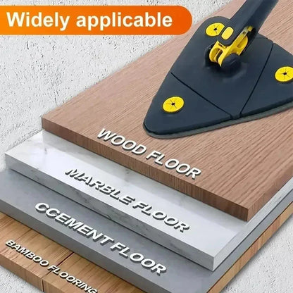 Regulowany mop trójkątny 110 cm – 360° obrotowy