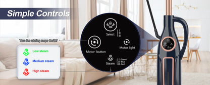 Mop parowy 10w1 1300W – obrotowa nakładka do podłóg