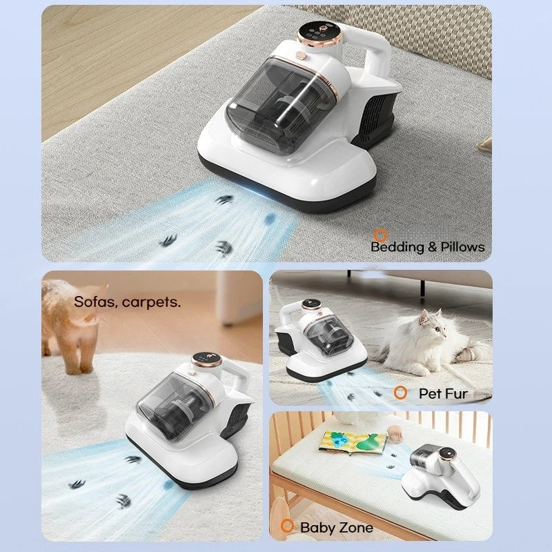 Odkurzacz do roztoczy 10000Pa – UV, podwójny zbiornik, 3 tryby