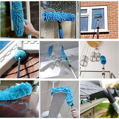 Zestaw do odkurzania 12 ft z teleskopowym drążkiem – szczotki i ściągaczka