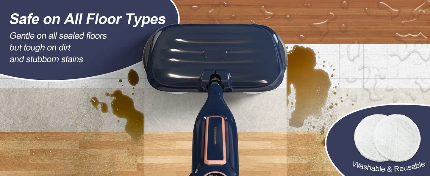 Mop parowy 10w1 1300W – obrotowa nakładka do podłóg