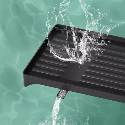 Suszarka do naczyń 2-poziomowa z ociekaczem i pojemnikiem na sztućce