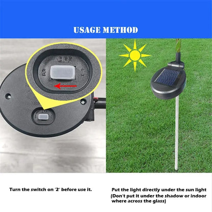 Solarna lampa ogrodowa Gardenia 42 LED – dekoracyjny kwiat wodoodporny