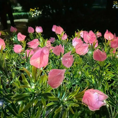 Solarna lampa ogrodowa Gardenia 42 LED – dekoracyjny kwiat wodoodporny