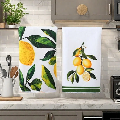 Ściereczka kuchenna z nadrukiem cytryn – szybkoschnąca, chłonna