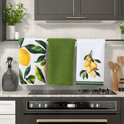 Ściereczka kuchenna z nadrukiem cytryn – szybkoschnąca, chłonna
