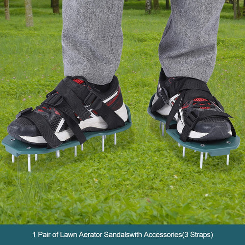 Buty z kolcami do napowietrzania trawnika – 1 para