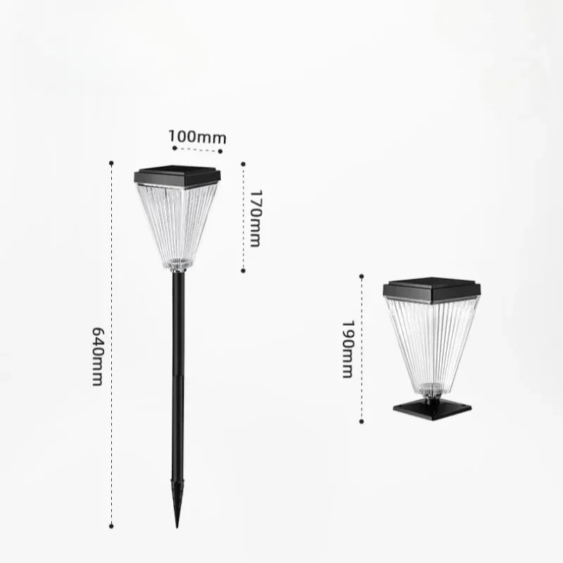 Solarna lampa ogrodowa – wodoodporne oświetlenie ścieżek i trawnika
