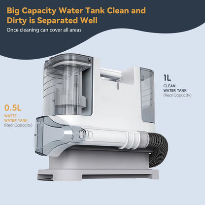 Odkurzacz piorący do tapicerki 9kPa – spryskiwanie i odsysanie 🧼