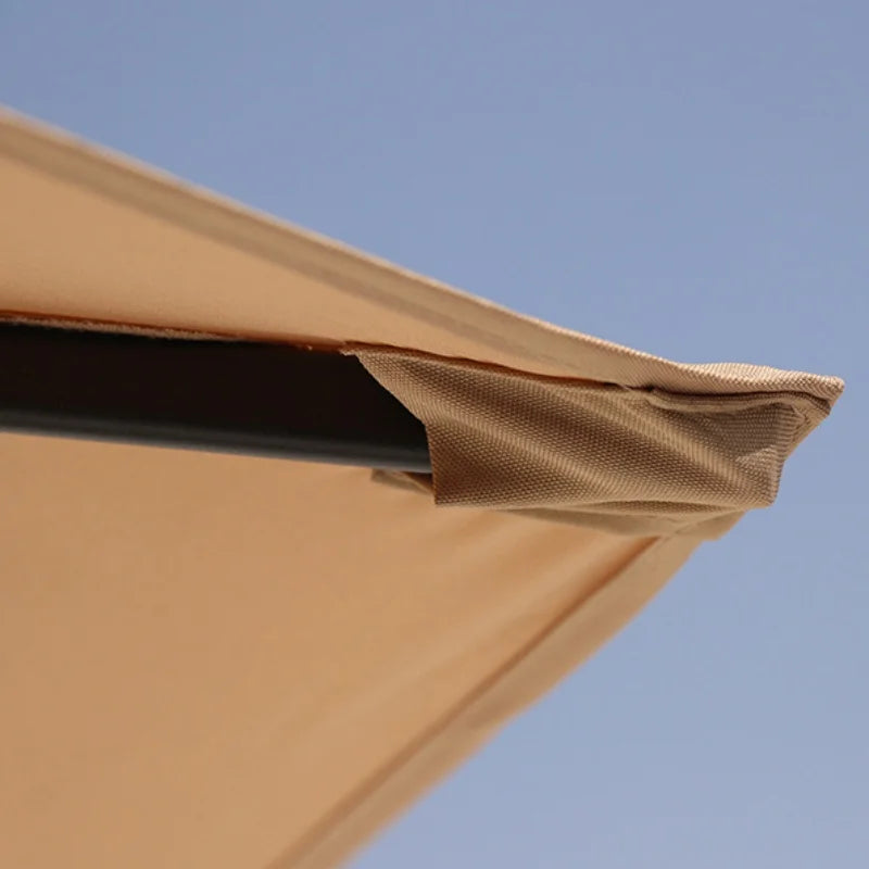 Duży parasol ogrodowy 2 m z korbką – ochrona UV