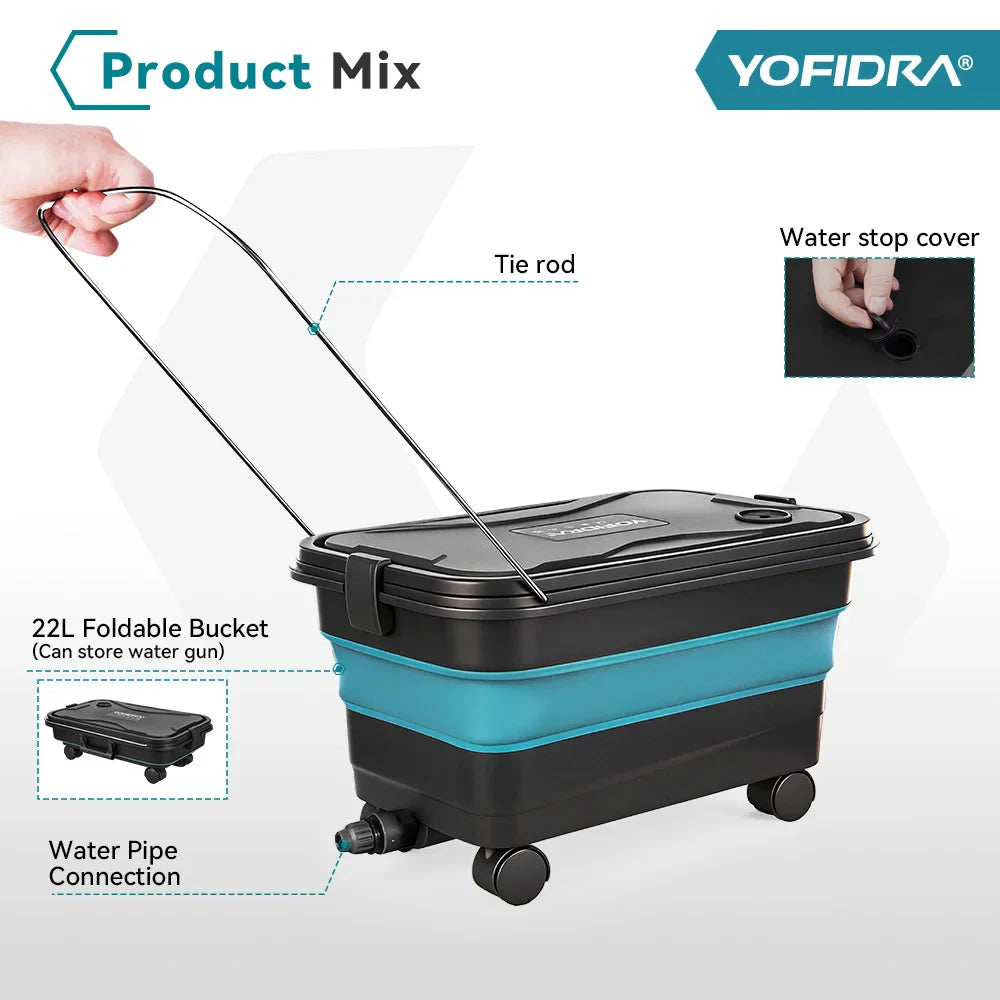 Myjka ciśnieniowa 200 Bar bezszczotkowa – pistolet z wiadrem