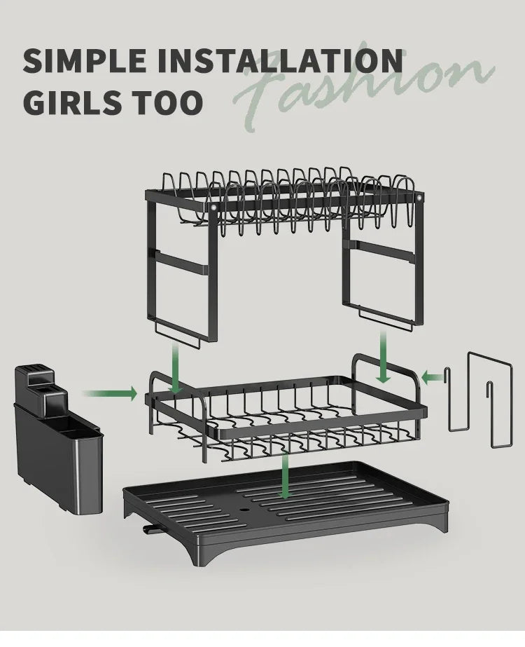 Suszarka do naczyń ze stali nierdzewnej – higieniczna i oszczędzająca miejsce