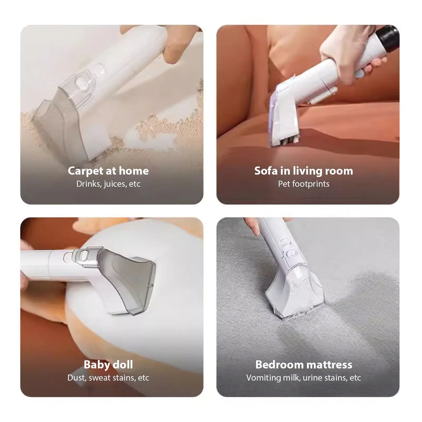 Odkurzacz piorący do tapicerki 9kPa – spryskiwanie i odsysanie 🧼