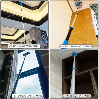Zestaw do odkurzania 12 ft z teleskopowym drążkiem – szczotki i ściągaczka