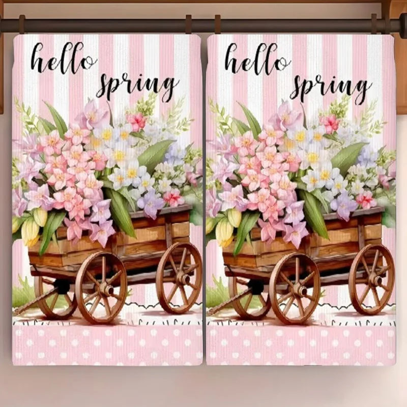 2 szt. Wiosenne ściereczki kuchenne 40×60 cm – chłonne i miękkie