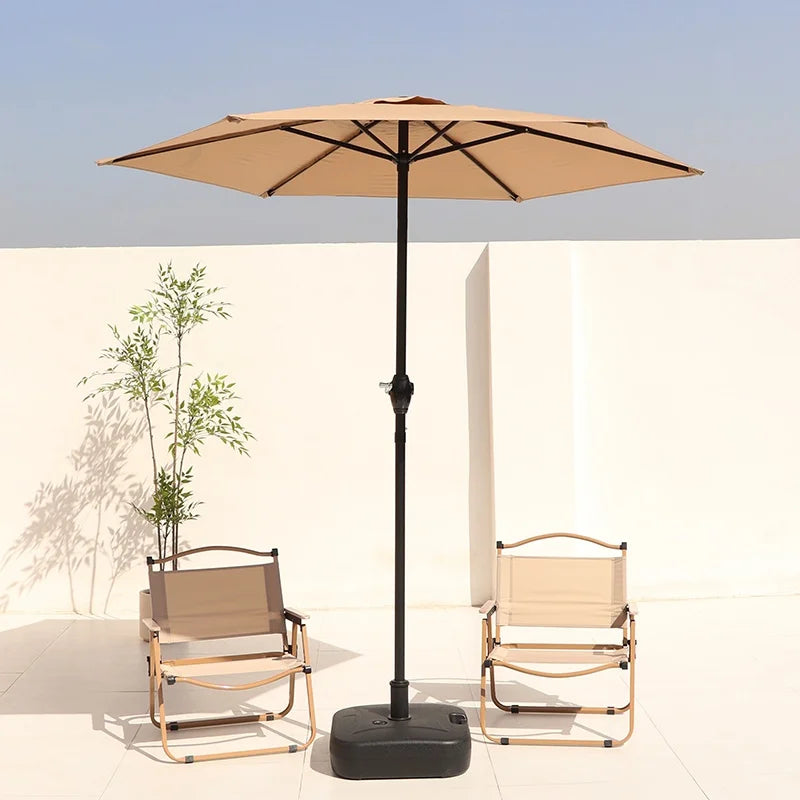 Duży parasol ogrodowy 2 m z korbką – ochrona UV