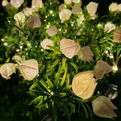 Solarna lampa ogrodowa Gardenia 42 LED – dekoracyjny kwiat wodoodporny