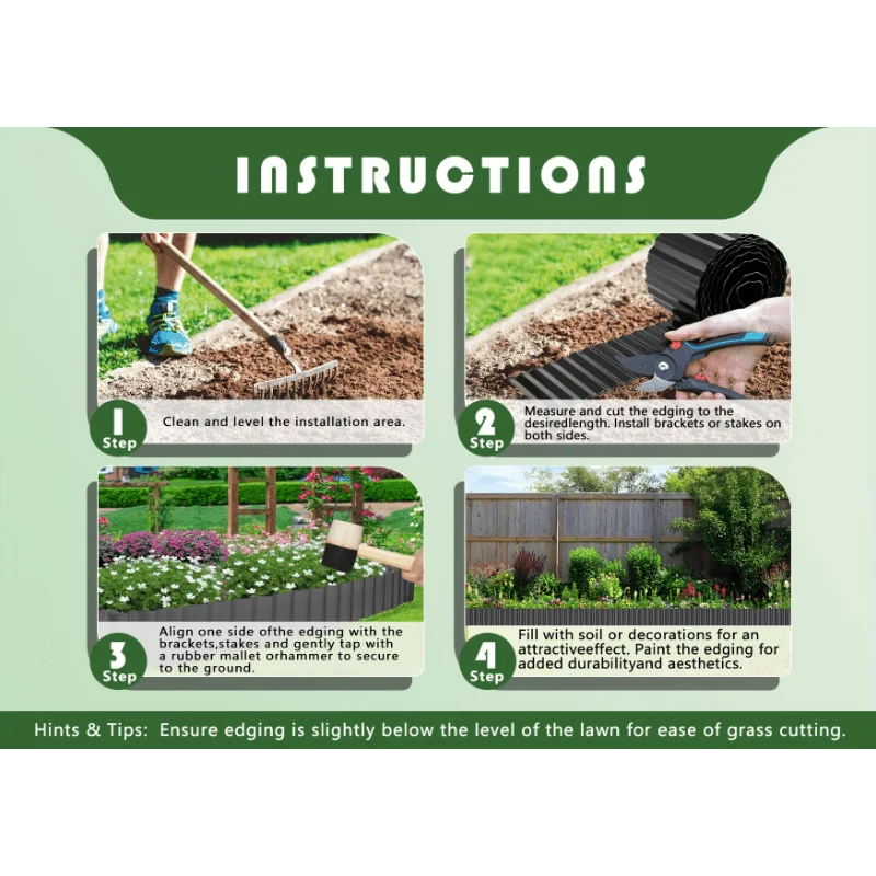 Plastikowe obrzeża ogrodowe – elastyczne krawędzie do trawnika