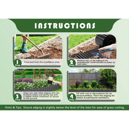 Plastikowe obrzeża ogrodowe – elastyczne krawędzie do trawnika