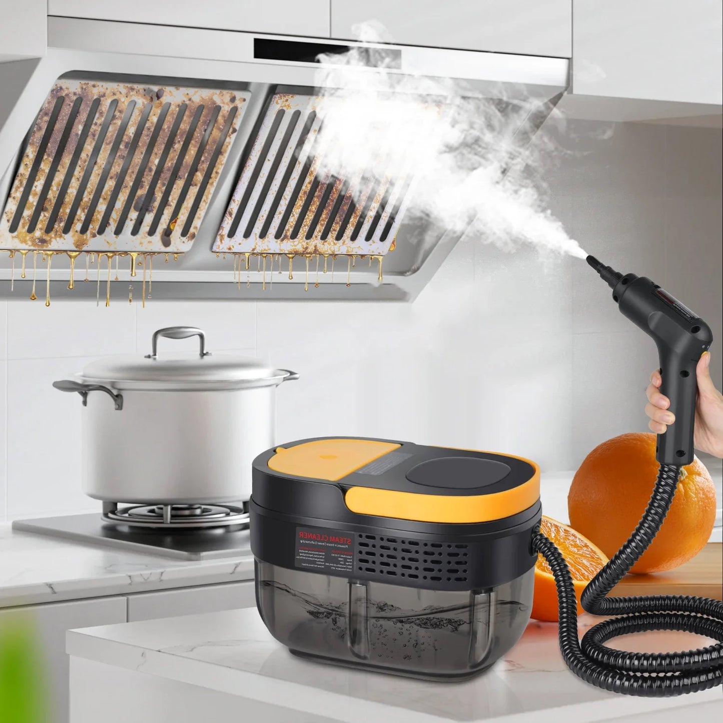 Myjka parowa wysokociśnieniowa 2500W – ręczna, wysokotemperaturowa