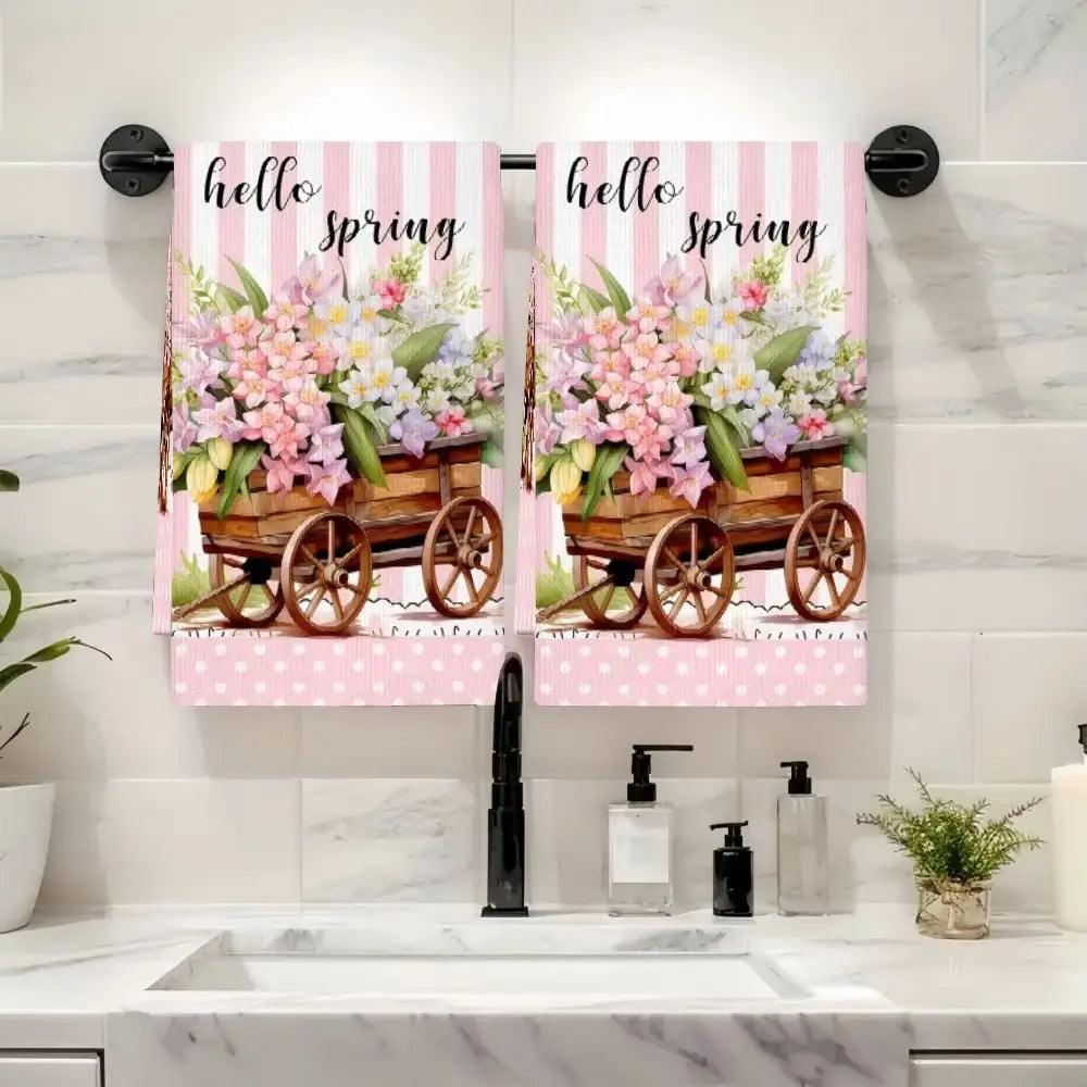 2 szt. Wiosenne ściereczki kuchenne 40×60 cm – chłonne i miękkie