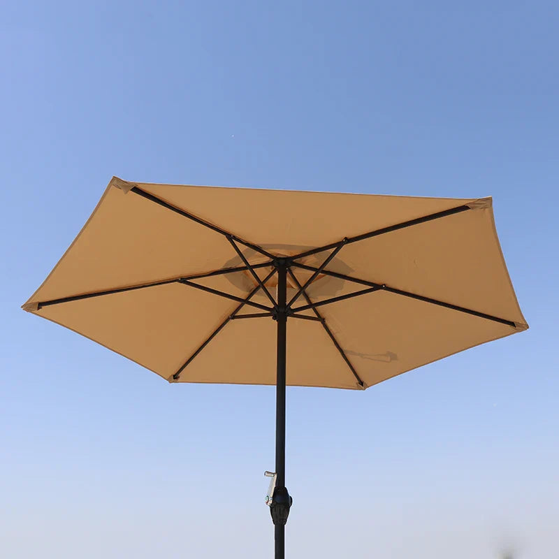 Duży parasol ogrodowy 2 m z korbką – ochrona UV