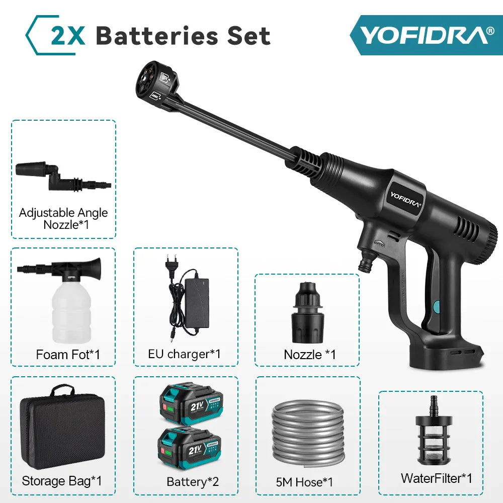 Myjka ciśnieniowa 200 Bar bezszczotkowa – pistolet z wiadrem