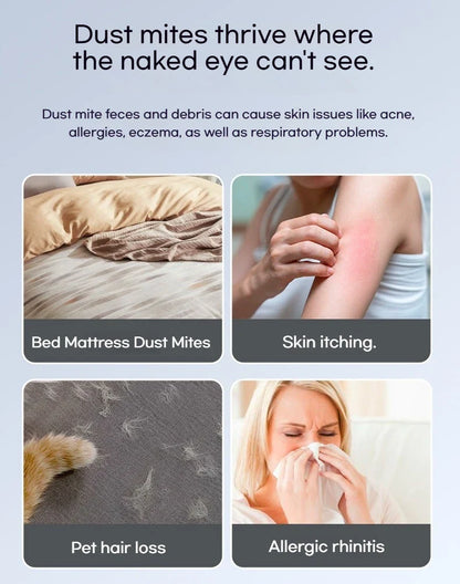 Odkurzacz do roztoczy 10000Pa – UV, podwójny zbiornik, 3 tryby