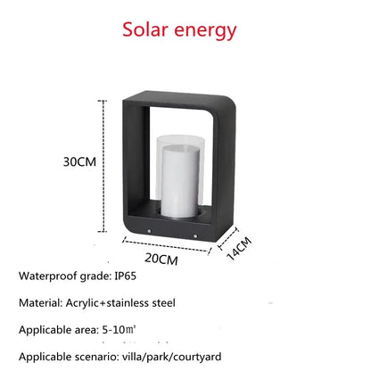 Solarny kinkiet ogrodowy LED – wodoodporna lampa na ogrodzenie