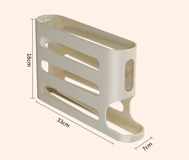 Pojemnik na jajka do lodówki 2–4 poziomy – automatyczne przesuwanie