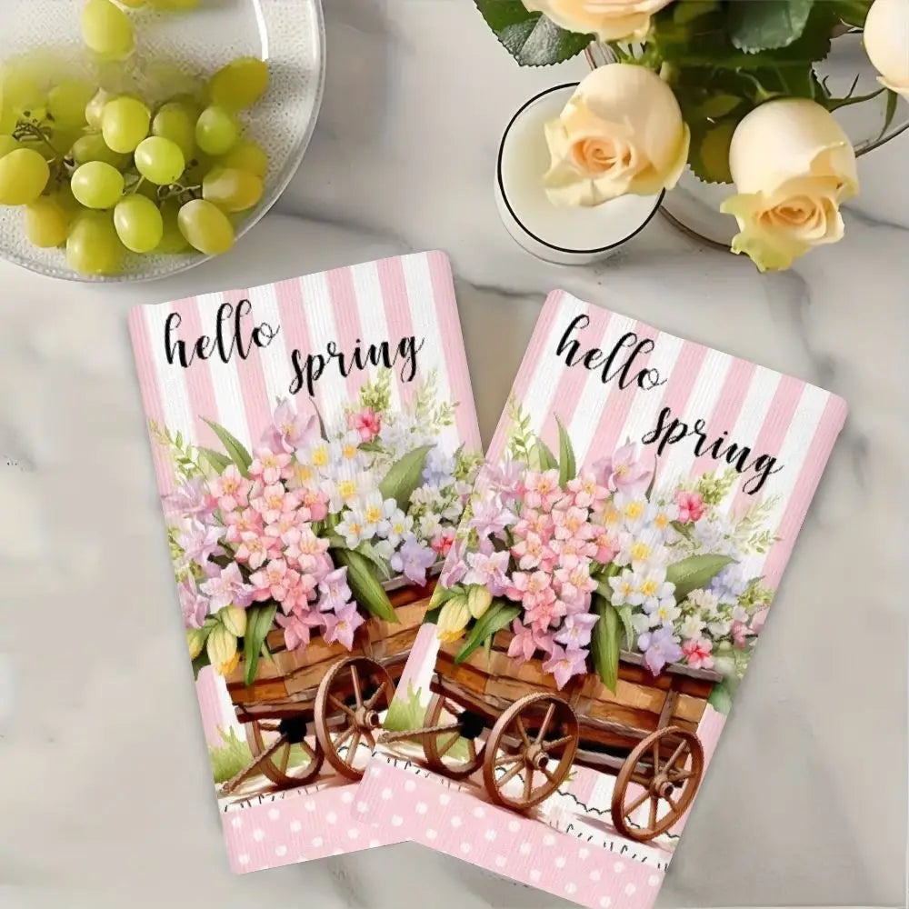 2 szt. Wiosenne ściereczki kuchenne 40×60 cm – chłonne i miękkie